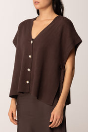 Khloe Femme Cardigan Aperti Ai Lati con Fiocchi MORO