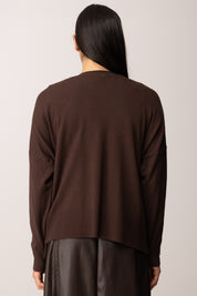 Khloe Femme Cardigan Aperto con Tasche MORO