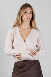 Manila Grace Cardigan Corto con Scollo a V M403WU TUFFET :AI26