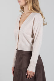 Manila Grace Cardigan Corto con Scollo a V M403WU TUFFET :AI26
