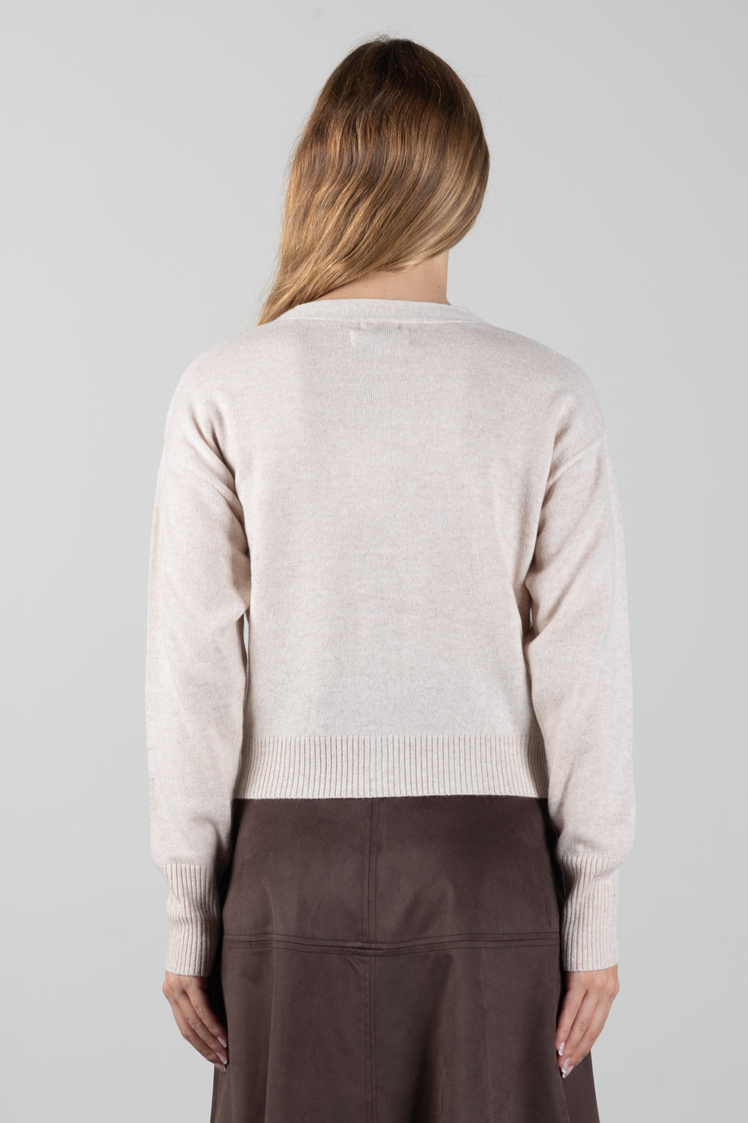 Manila Grace Cardigan Corto con Scollo a V M403WU TUFFET :AI26