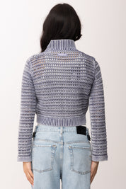 Pinko Cardigan Cropped a Trecce In Cotone 106858 A3BA Y80