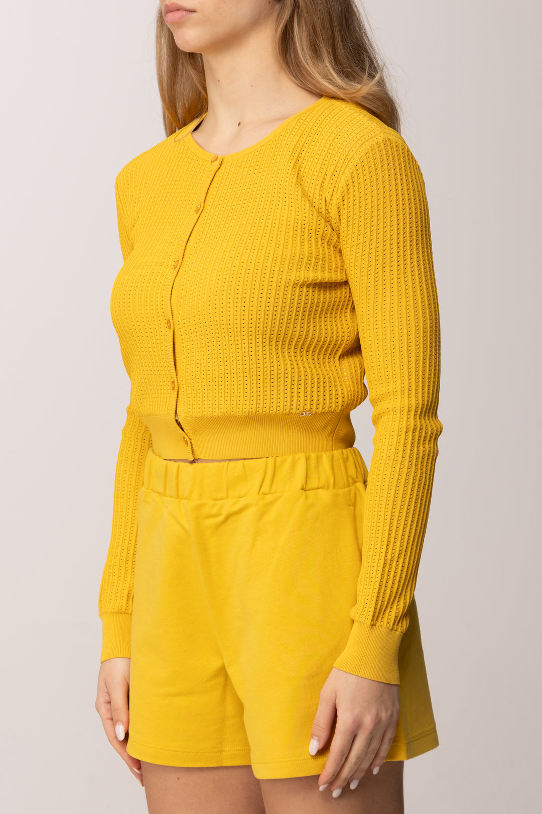 Elisabetta Franchi Bambina Cardigan In Costina Punzonata EFMA190CFL107.2033