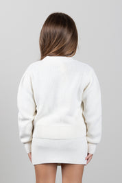 Elisabetta Franchi Bambina Cardigan In Cotone con Bottoni Logati EFMA203CFL159.0077