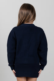 Elisabetta Franchi Bambina Cardigan In Cotone con Bottoni Logati EFMA203CFL159.4462