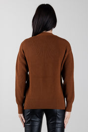 Elisabetta Franchi Cardigan Scollo a V con Bottoni Catenella MK01S66E2 SIGARO