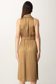 Twin-set Chemisier Midi Smanicato con Coulisse 251TT2270 GOLDEN GREEN