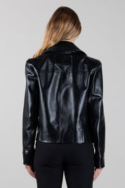 Patrizia Pepe Chiodo Oversize In Pelle 8O0210 L0010 NERO