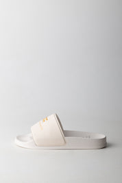 Elisabetta Franchi Bambina Ciabatte Pool Side con Fascia Logo F4A0-E0607-1745698- BUTTER