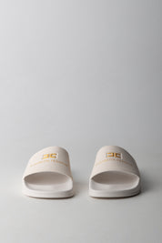 Elisabetta Franchi Bambina Ciabatte Pool Side con Fascia Logo F4A0-E0607-1745698- BUTTER