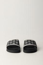 Elisabetta Franchi Bambina Ciabattine con Logo a Contrasto F4A0-E0313-1745Z630 NERO/BURRO