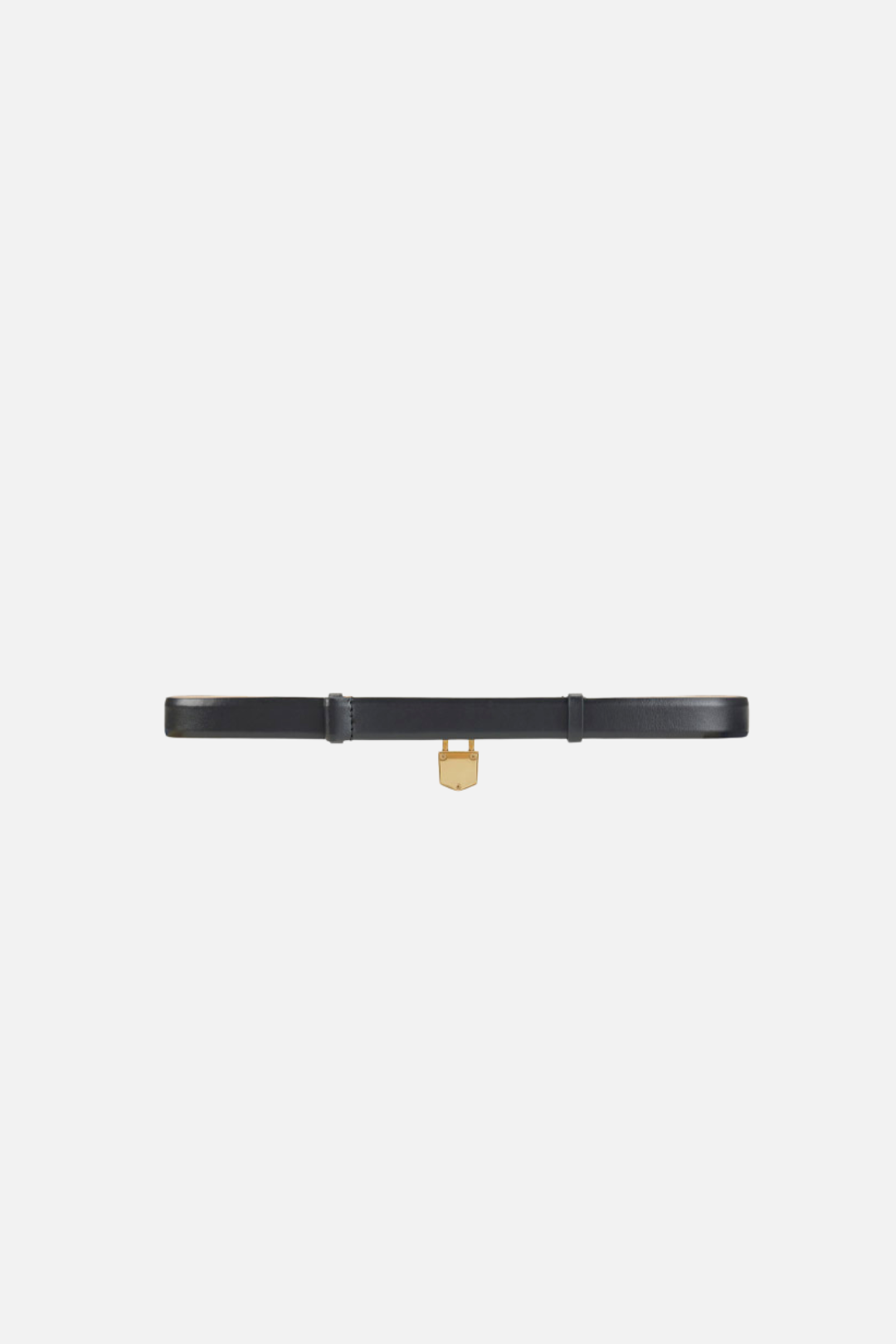 Elisabetta Franchi Cintura In Pelle con Charm Lucchetto Dorato CT37S67E2 NERO
