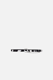 Patrizia Pepe Cintura Sottile Animalier In Pelle 8W8684 L056 BLACK/WHITE