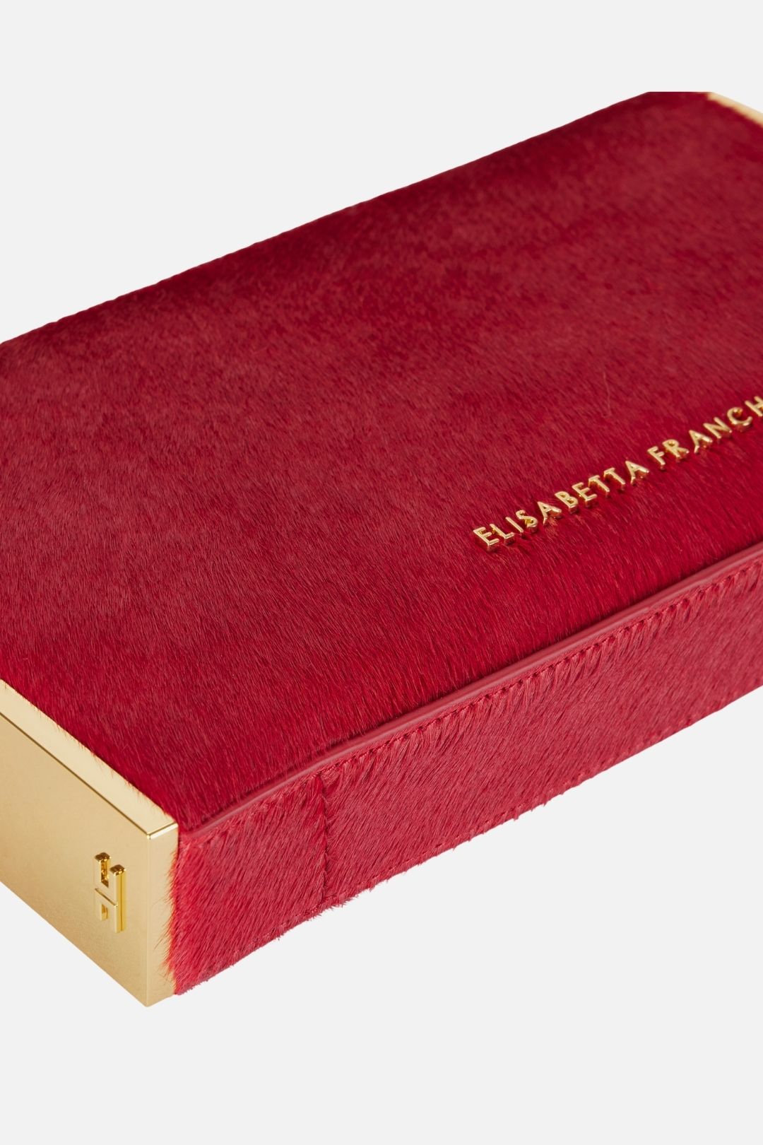 Elisabetta Franchi Clutch con Placche Laterali BS11A67E2 RED PASSION