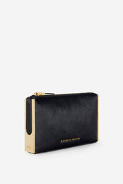 Elisabetta Franchi Clutch In Cavallino con Dettagli Dorati BS11A67E2 NERO