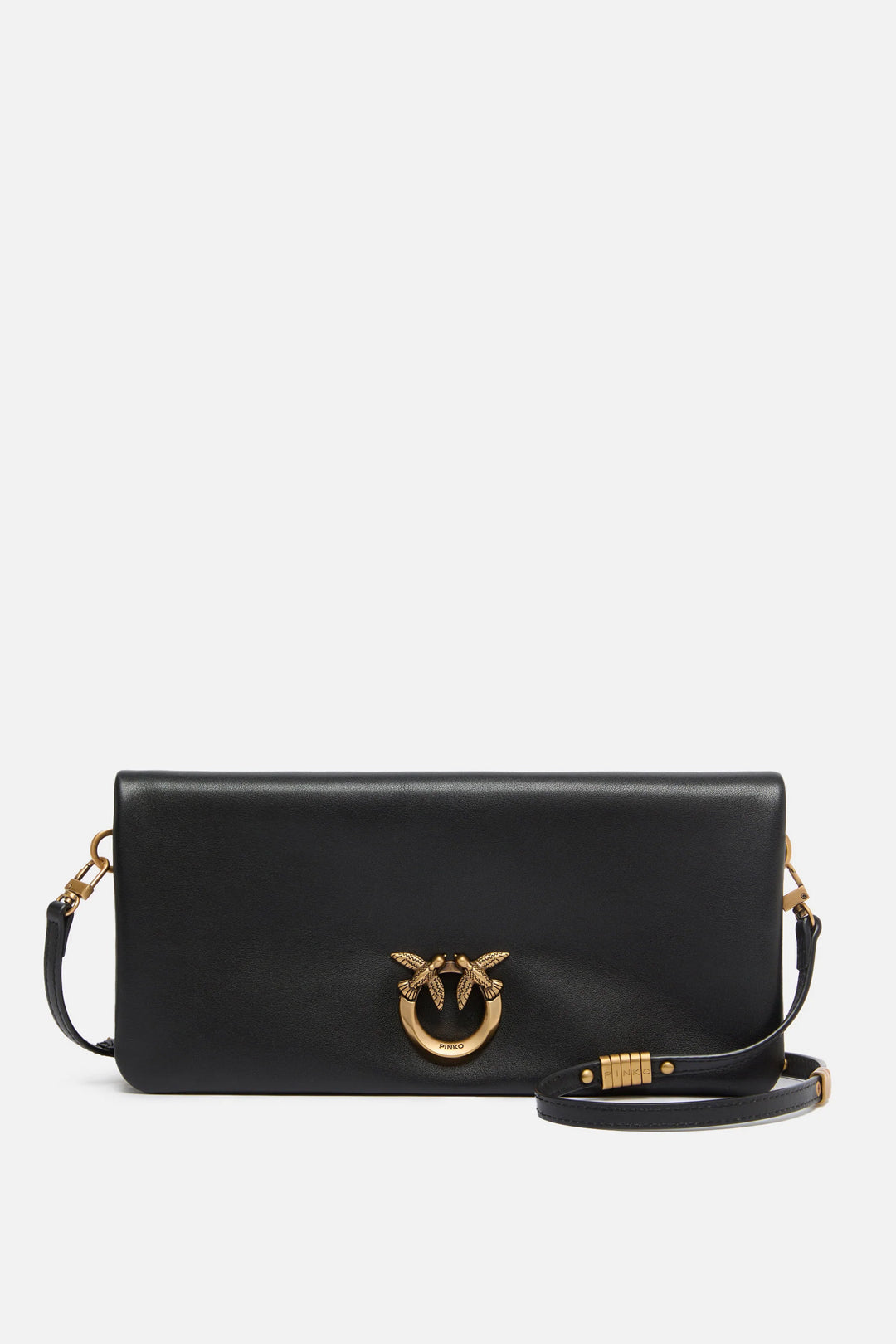 Pinko Clutch In Pelle con Fibbia Love Birds 106022 A0QO Z99Q