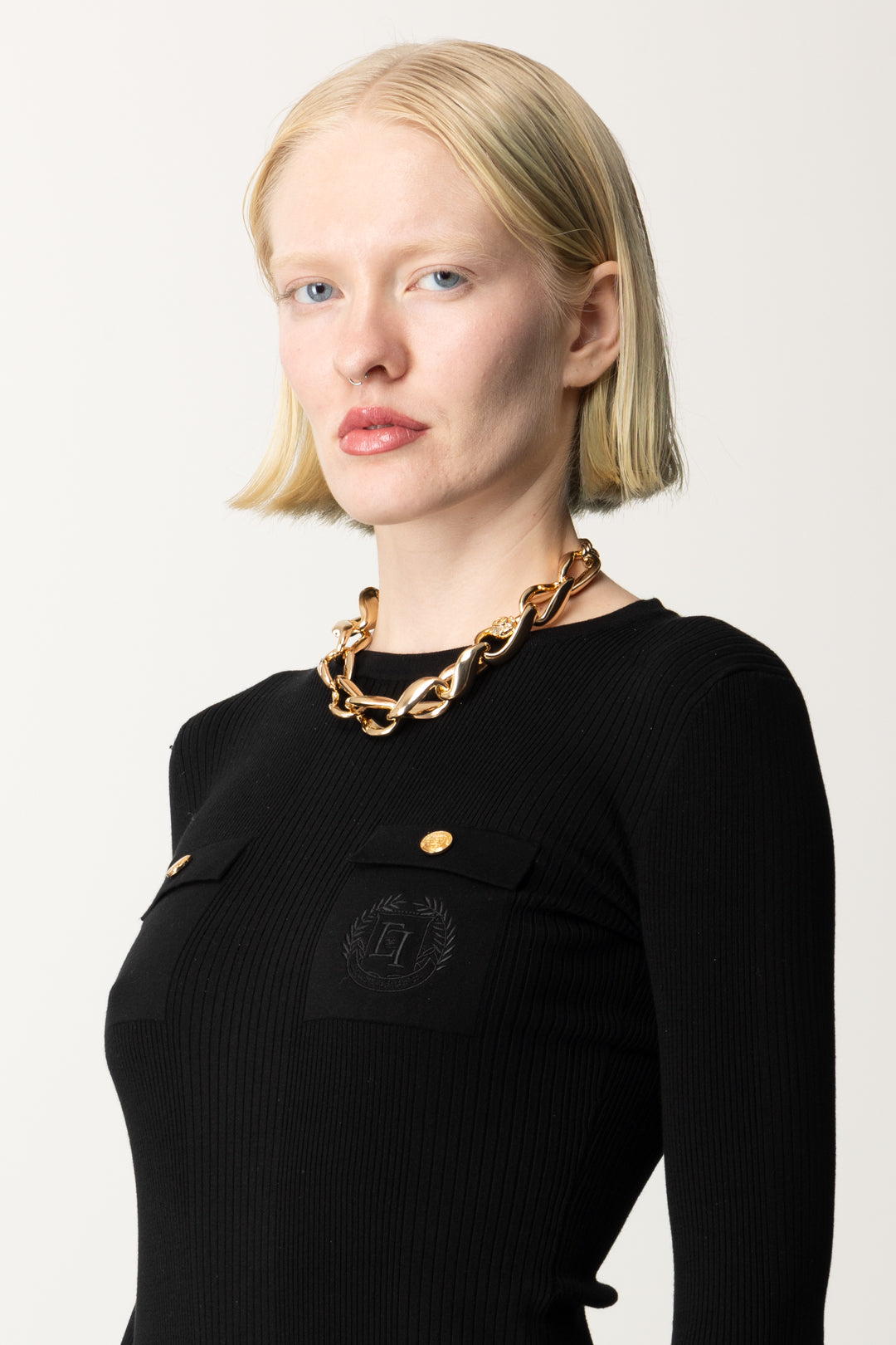 Sweater Turtleneck And Gold Chain Turtleneck And Blazer And Chain 2025