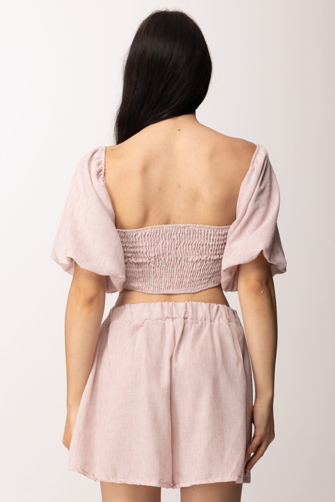 Khloe Femme Completo con Top e Shorts 53734 ROSA