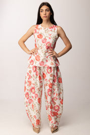 Khloe Femme Completo Floreale con Top e Pantalone Palazzo 54668-54669 FANTASIA 2