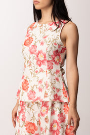 Khloe Femme Completo Floreale con Top e Pantalone Palazzo 54668-54669 FANTASIA 2