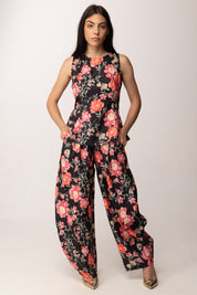 Khloe Femme Completo Floreale con Top e Pantalone Palazzo 54668-54669 FANTASIA