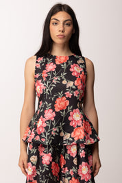 Khloe Femme Completo Floreale con Top e Pantalone Palazzo 54668-54669 FANTASIA