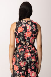 Khloe Femme Completo Floreale con Top e Pantalone Palazzo 54668-54669 FANTASIA