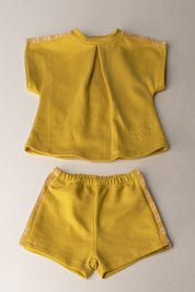 Elisabetta Franchi Bambina Completo T-shirt e Shorts con Bande Logo ENCD1150FF002.2033