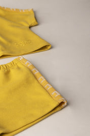 Elisabetta Franchi Bambina Completo T-shirt e Shorts con Bande Logo ENCD1150FF002.2033