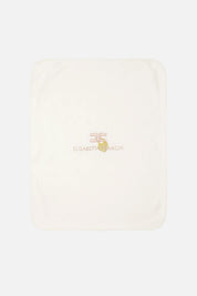 Elisabetta Franchi Bambina Coperta In Felpa con Ricamo Logo e Lucchetto ENCO0910FF002.0076