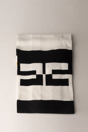 Elisabetta Franchi Bambina Coperta In Maglia Rigata con Logo Doppia C ENCO082CFL001.D675