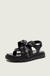 Elisabetta Franchi Bambina Coperta In Maglia Rigata con Logo Doppia Cc ENCO082CFL001.D875