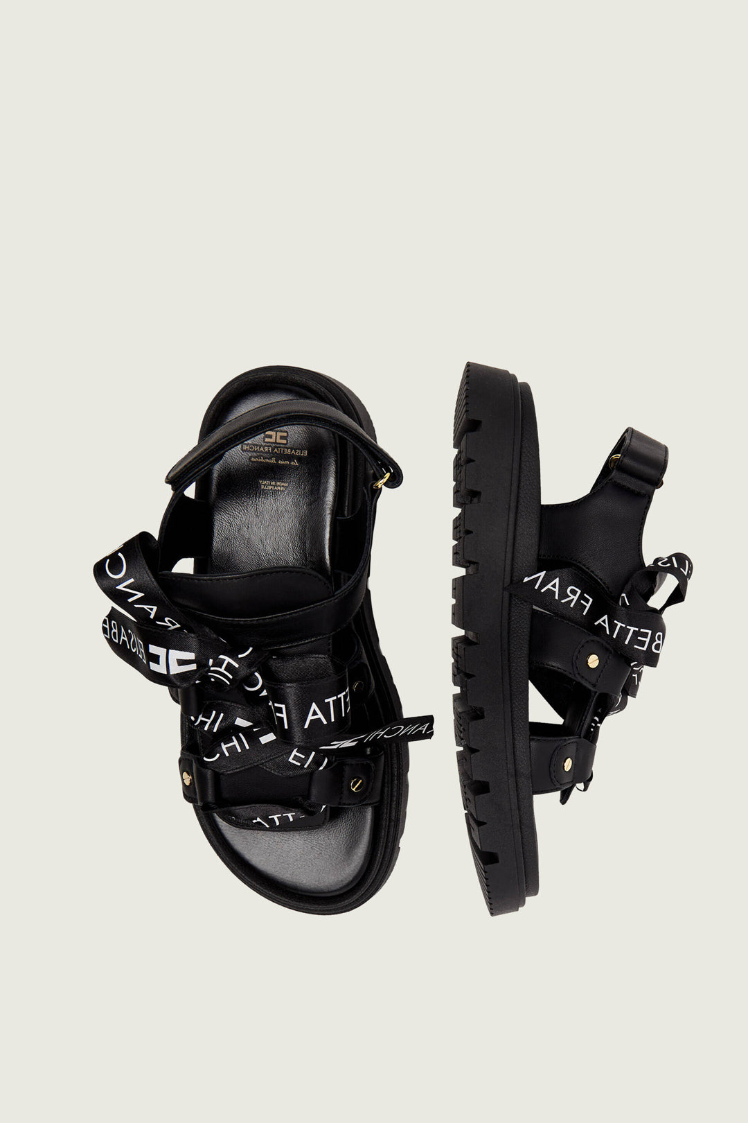 Elisabetta Franchi Bambina Coperta In Maglia Rigata con Logo Doppia Cc ENCO082CFL001.D875