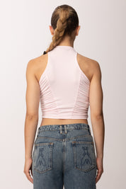 Khloe Femme Crop Top con Bottoncini P3266 ROSA