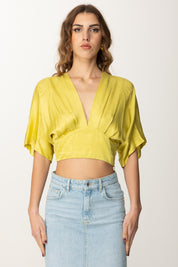 Akep Crop Top In Raso CMKD09154 CEDRO