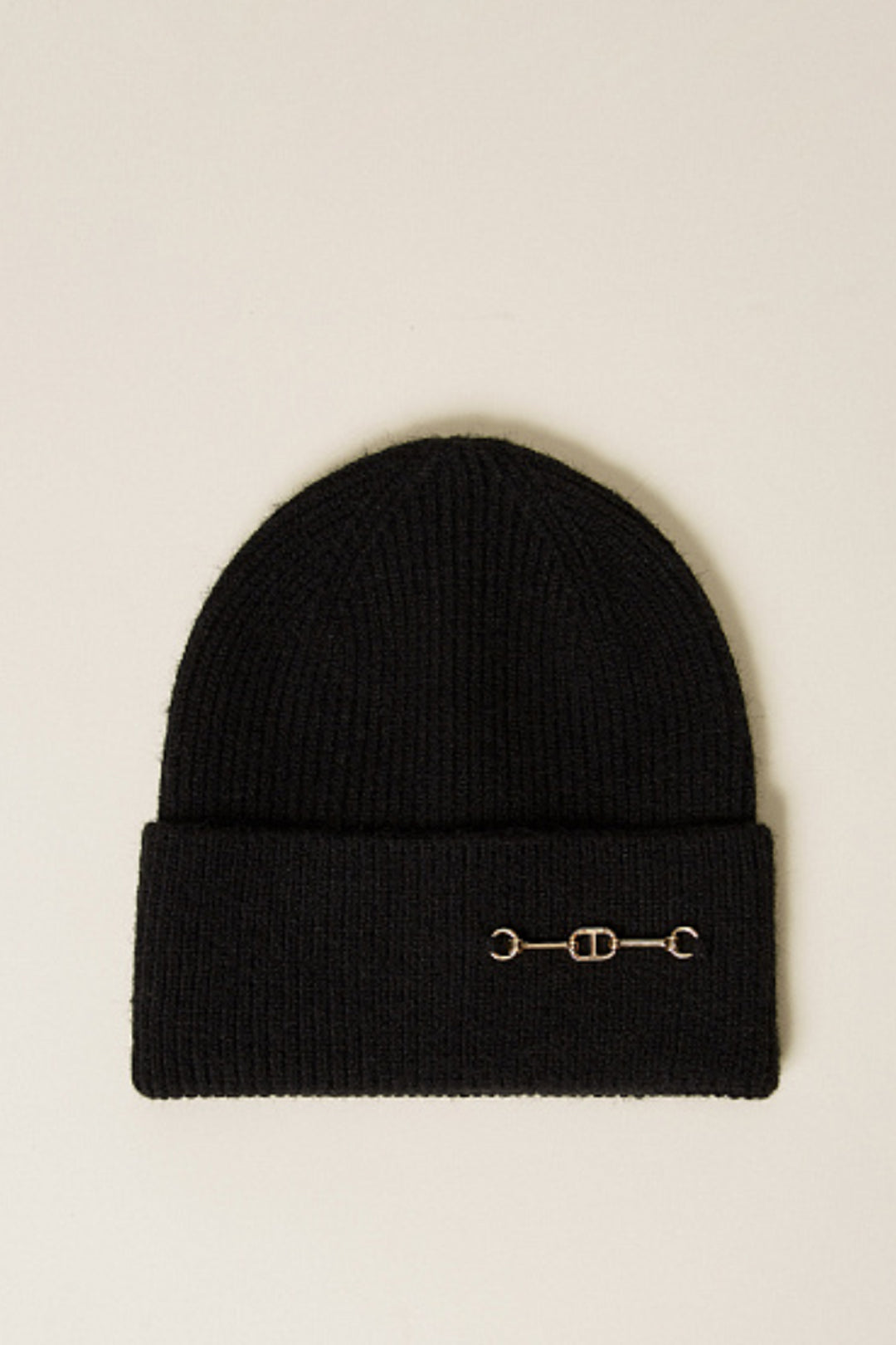 Twin-set Cuffia In Maglia con Morsetto Logo 252TA4420 NERO