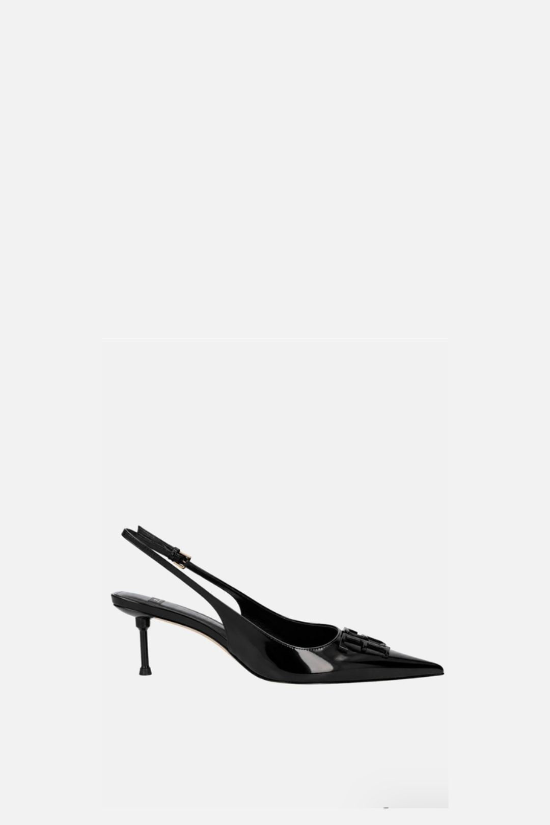 Elisabetta Franchi Décolleté In Pelle Verniciata con Tacco a Spillo SA35L66E2 NERO