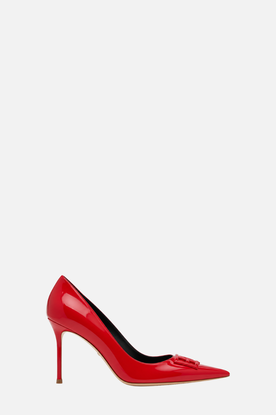Elisabetta Franchi Décolleté In Vernice con Dettaglio Logo SA34L66E2 RED PASSION