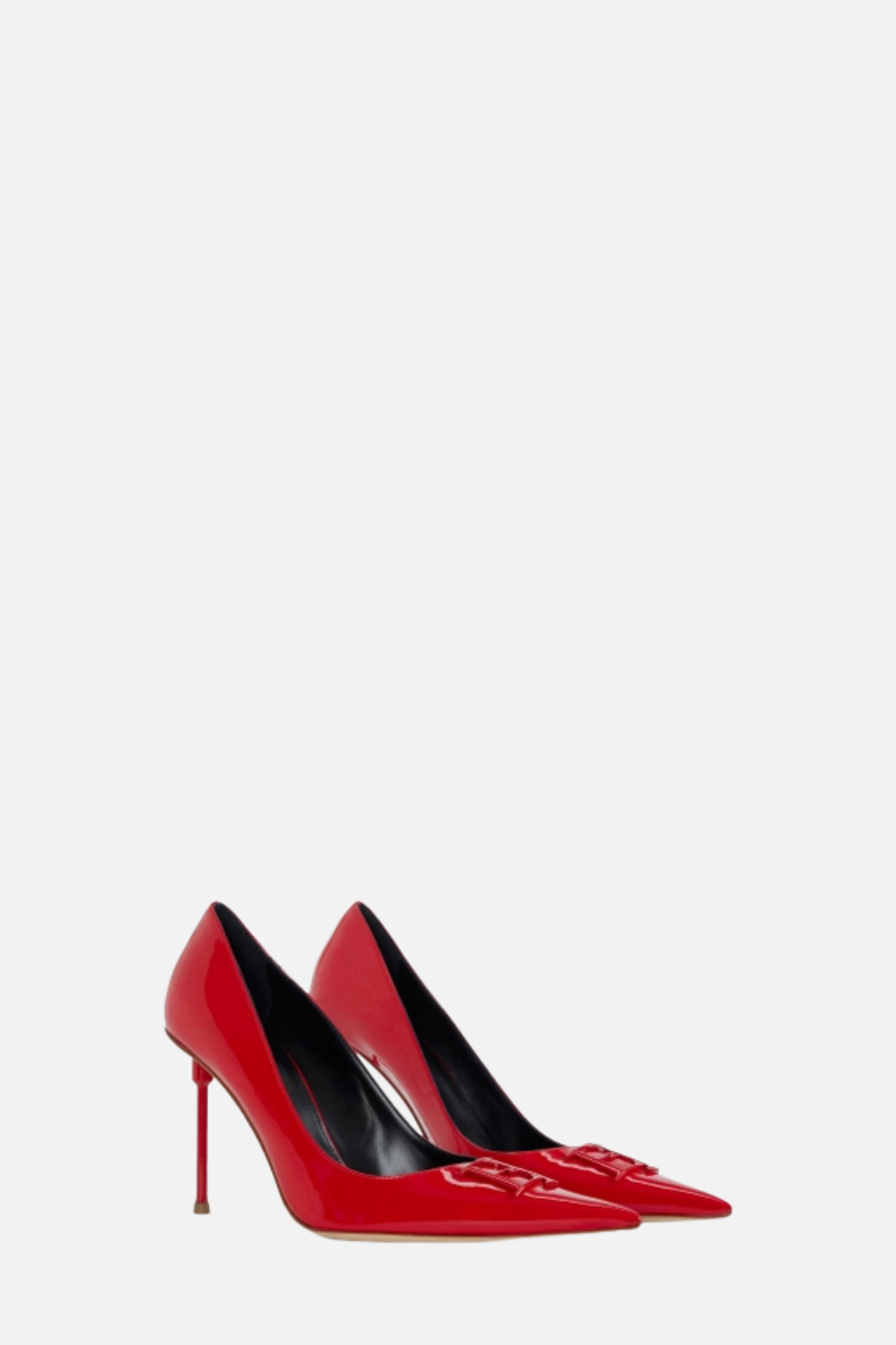 Elisabetta Franchi Décolleté In Vernice con Dettaglio Logo SA34L66E2 RED PASSION