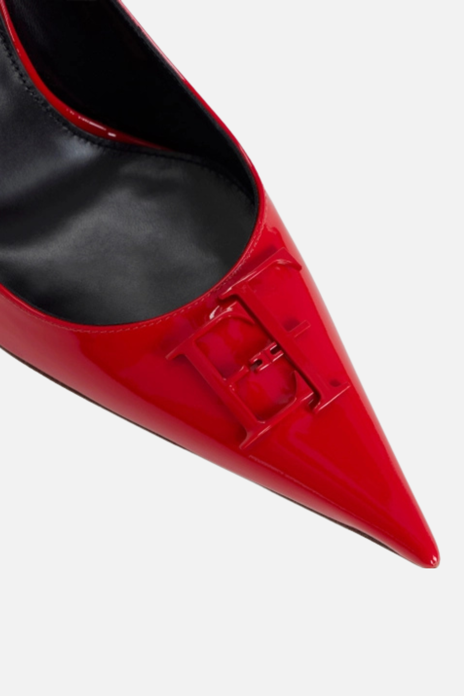 Elisabetta Franchi Décolleté In Vernice con Dettaglio Logo SA34L66E2 RED PASSION