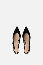 Furla Décolleté Slingback In Camoscio con Tacco Kitten YM24FPO C10000 O6000