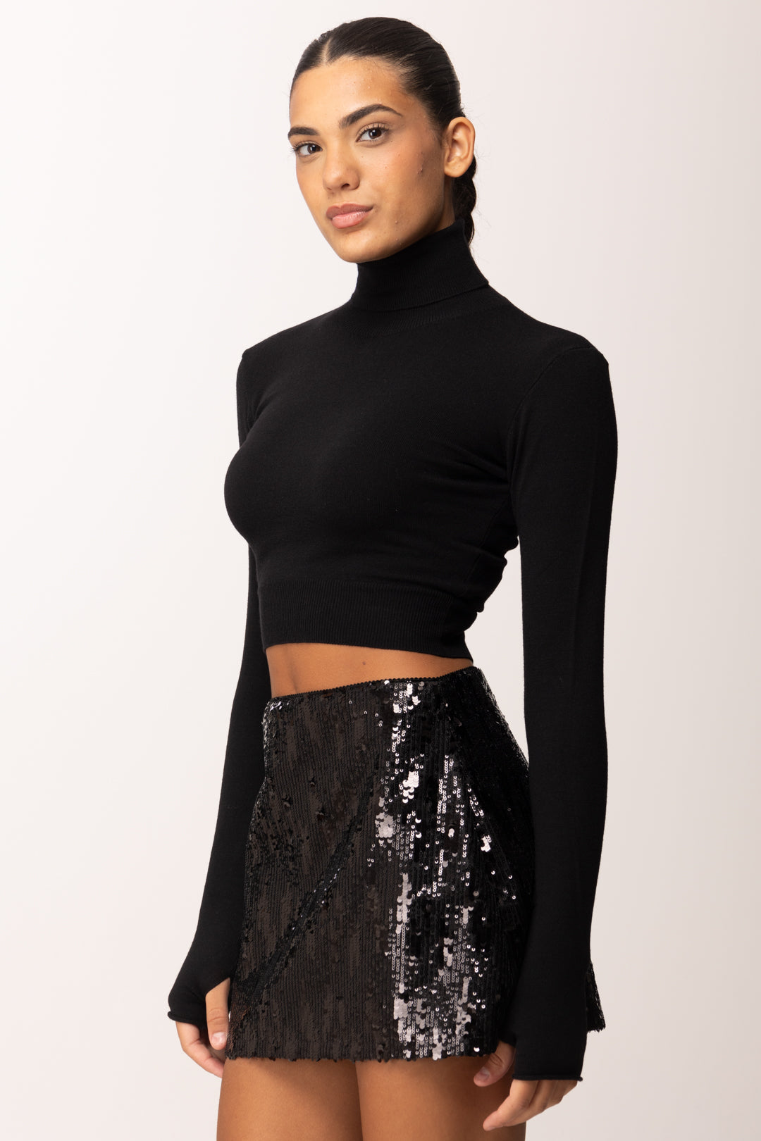 Aniye By Dolcevita Crop Vicki 181009 BLACK