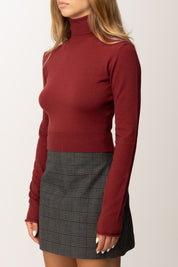 Aniye By Dolcevita Crop Vicki 181009 BURGUNDY