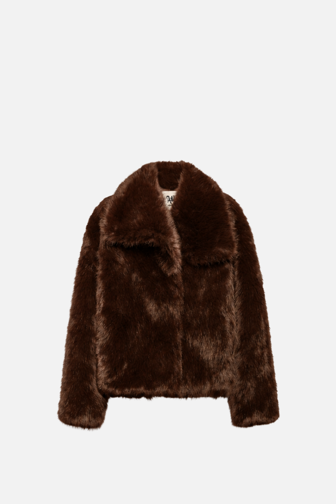 Aniye By Eco-pelliccia Milly con Collo a Rever 181142 CHOCO :AI26