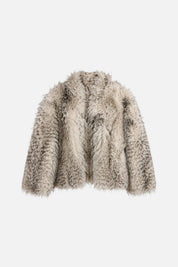 Elisabetta Franchi Bambina Ecopelliccia con Revers a Punta EFGB1450PL018.0015
