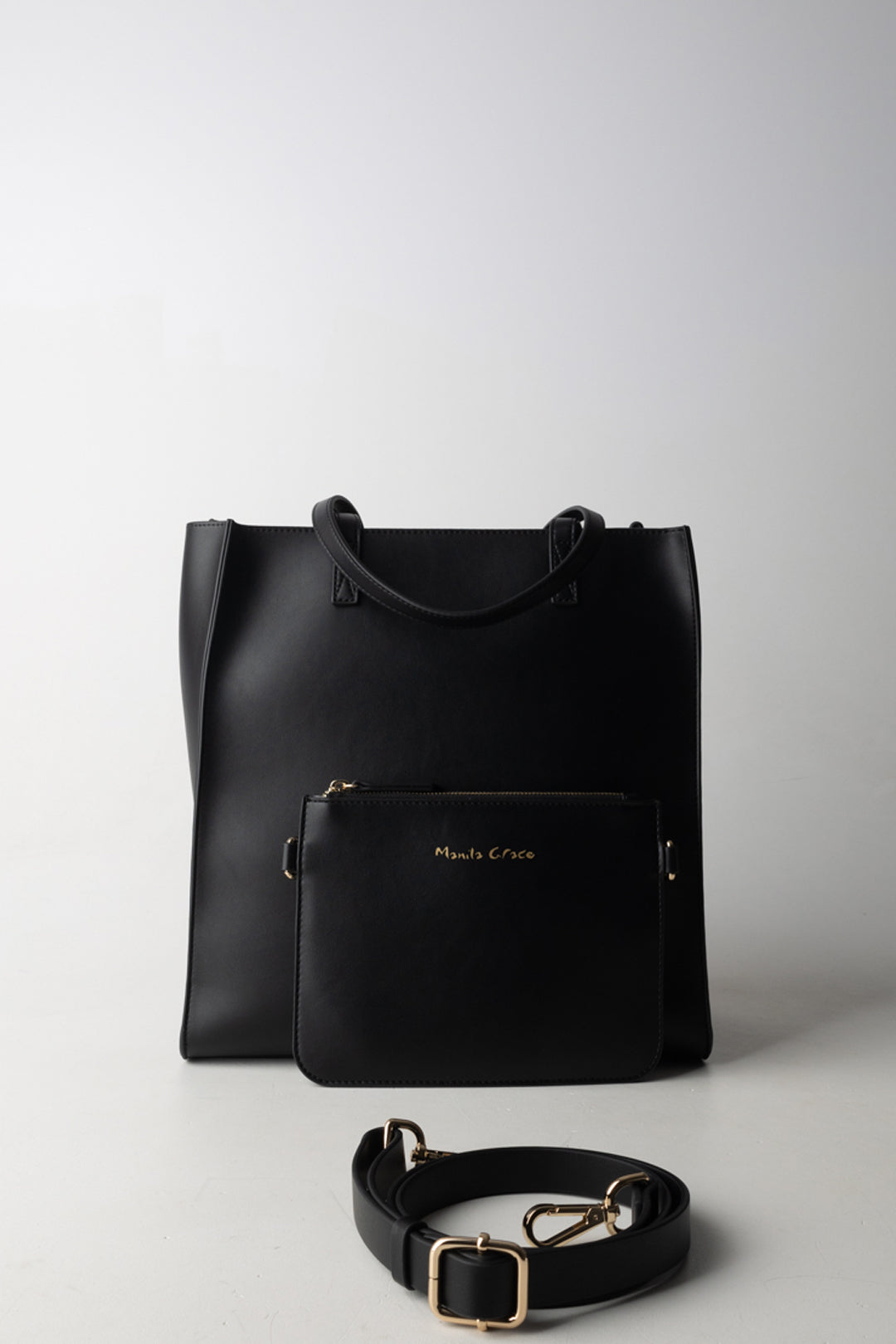 Manila Grace Felicia Bag Media con Pochette B850EU NERO