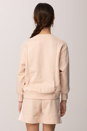 Elisabetta Franchi Bambina Felpa con Bande Logate e Logo Cc Ricamato EFFE1680FF002.C125