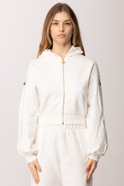 Elisabetta Franchi Bambina Felpa con Cappuccio e Bande Logate EFFE1670FF002.0275