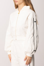 Elisabetta Franchi Bambina Felpa con Cappuccio e Bande Logate EFFE1670FF002.0275