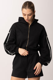 Elisabetta Franchi Bambina Felpa con Cappuccio e Bande Logate EFFE1670FF002.N275